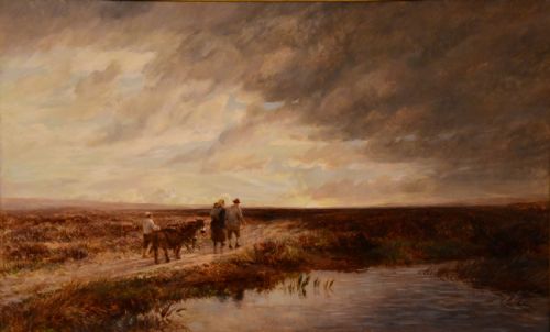 OIL PAINTING BY CHARLES THOMAS BURT OFF TO MARKET - ADDITIONAL PHOTO 1