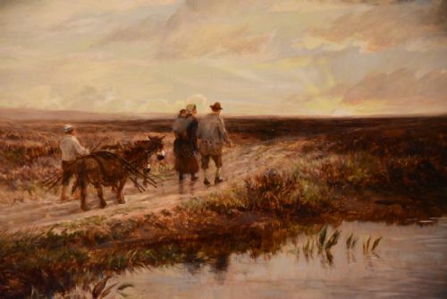 OIL PAINTING BY CHARLES THOMAS BURT OFF TO MARKET - ADDITIONAL PHOTO 3