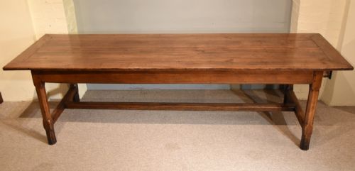 19th century french cherry wood farmhouse table - CATEGORY: ANTIQUE TABLES - DATED 19TH CENTURY