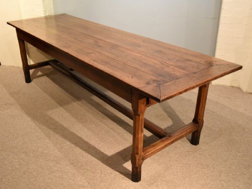 19TH CENTURY FRENCH CHERRY WOOD FARMHOUSE TABLE - ADDITIONAL PHOTO 4