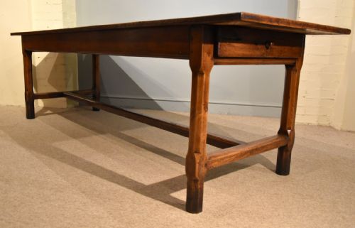 19TH CENTURY FRENCH CHERRY WOOD FARMHOUSE TABLE - ADDITIONAL PHOTO 6
