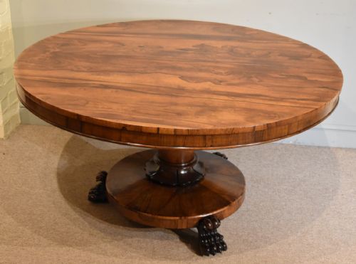 19TH CENTURY ROSEWOOD BREAKFAST TABLE - ADDITIONAL PHOTO 4