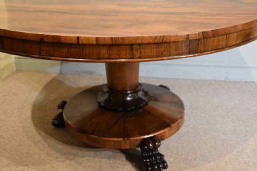 19TH CENTURY ROSEWOOD BREAKFAST TABLE - ADDITIONAL PHOTO 5