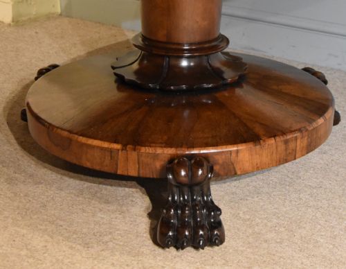 19TH CENTURY ROSEWOOD BREAKFAST TABLE - ADDITIONAL PHOTO 6