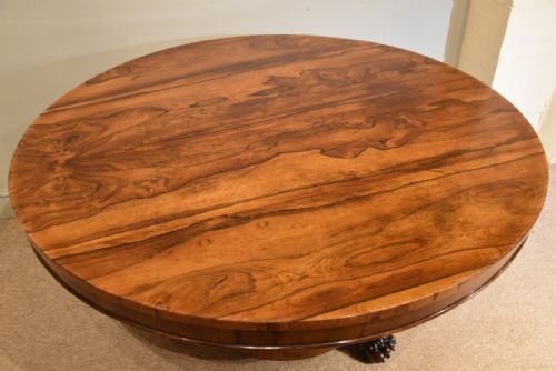19TH CENTURY ROSEWOOD BREAKFAST TABLE - ADDITIONAL PHOTO 7