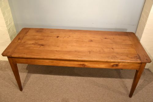 FRENCH CHERRY WOOD FARMHOUSE TABLE AND BENCHES - ADDITIONAL PHOTO 4
