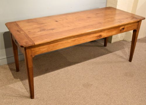 FRENCH CHERRY WOOD FARMHOUSE TABLE AND BENCHES - ADDITIONAL PHOTO 6