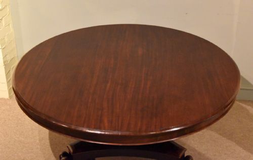 WILLIAM IV LARGE CIRCULAR BREAKFAST DINING TABLE - ADDITIONAL PHOTO 2