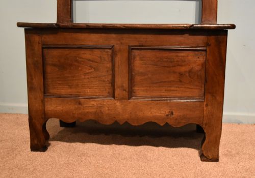 MID NINETEENTH CENTURY FRENCH CHESTNUT BENCH - ADDITIONAL PHOTO 6