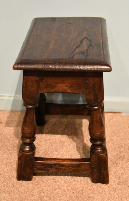 CHARLES II STYLE OAK JOINT STOOLS - ADDITIONAL PHOTO 2
