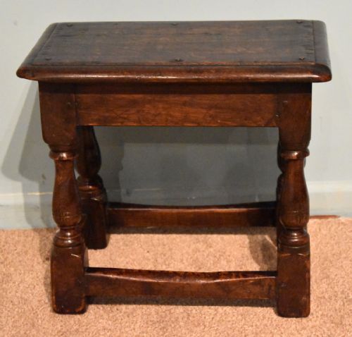 CHARLES II STYLE OAK JOINT STOOLS - ADDITIONAL PHOTO 4