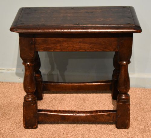 CHARLES II STYLE OAK JOINT STOOLS - ADDITIONAL PHOTO 6