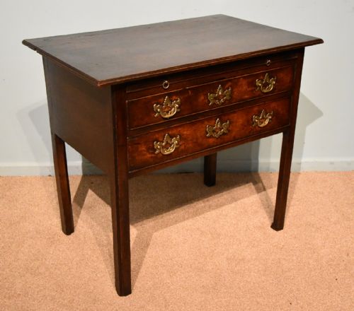 GEORGE III COUNTRY OAK LOWBOY SIDE TABLE - ADDITIONAL PHOTO 3