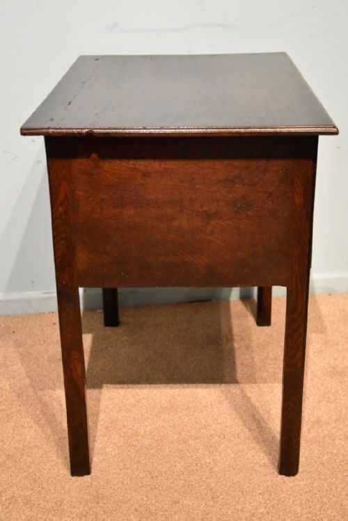 GEORGE III COUNTRY OAK LOWBOY SIDE TABLE - ADDITIONAL PHOTO 4