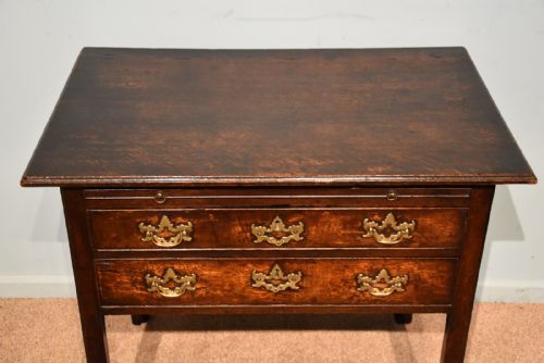 GEORGE III COUNTRY OAK LOWBOY SIDE TABLE - ADDITIONAL PHOTO 5