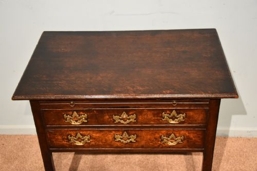 GEORGE III COUNTRY OAK LOWBOY SIDE TABLE - ADDITIONAL PHOTO 7