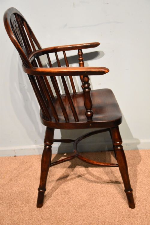 19TH CENTURY YEW AND ELM WINDSOR CHAIRS - ADDITIONAL PHOTO 3