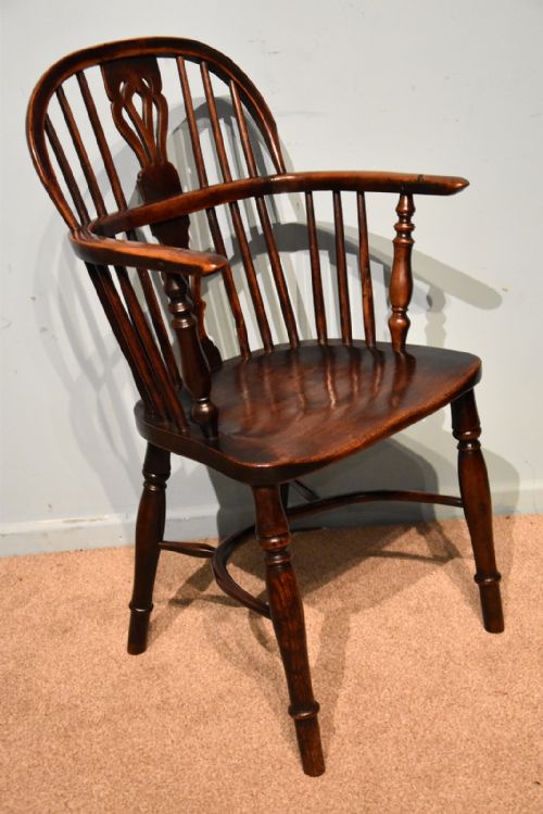 19TH CENTURY YEW AND ELM WINDSOR CHAIRS - ADDITIONAL PHOTO 5