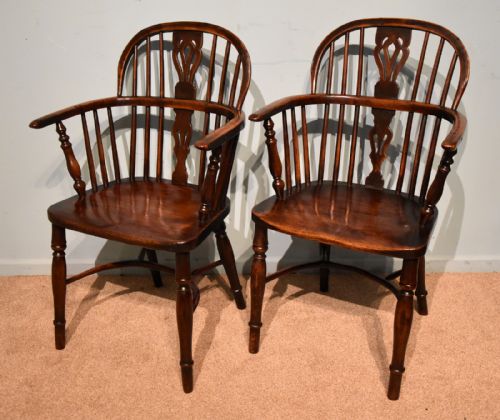 19TH CENTURY YEW AND ELM WINDSOR CHAIRS - ADDITIONAL PHOTO 6
