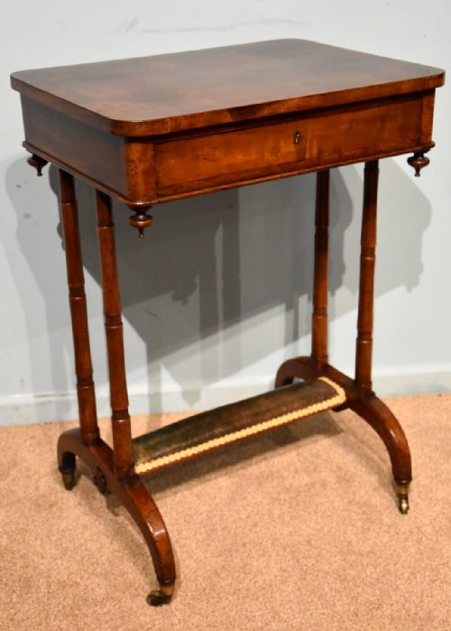 WILLIAM IV MAHOGANY WORK TABLE OCCASIONAL TABLE - ADDITIONAL PHOTO 3