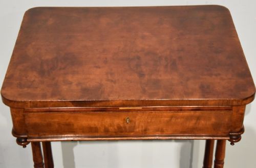 WILLIAM IV MAHOGANY WORK TABLE OCCASIONAL TABLE - ADDITIONAL PHOTO 5