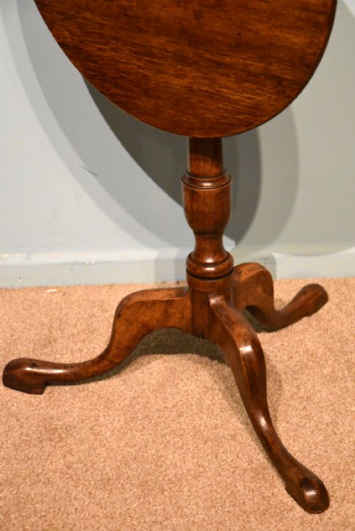 GEORGE III OAK TILTING LAMPWINE TABLE - ADDITIONAL PHOTO 3
