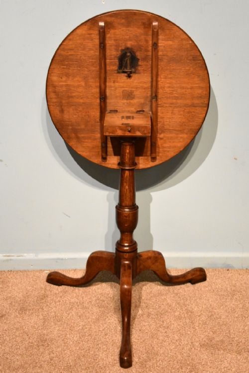 GEORGE III OAK TILTING LAMPWINE TABLE - ADDITIONAL PHOTO 4