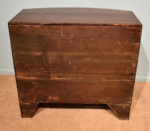 REGENCY PERIOD BOW FRONTED CHEST OF DRAWERS - ADDITIONAL PHOTO 7