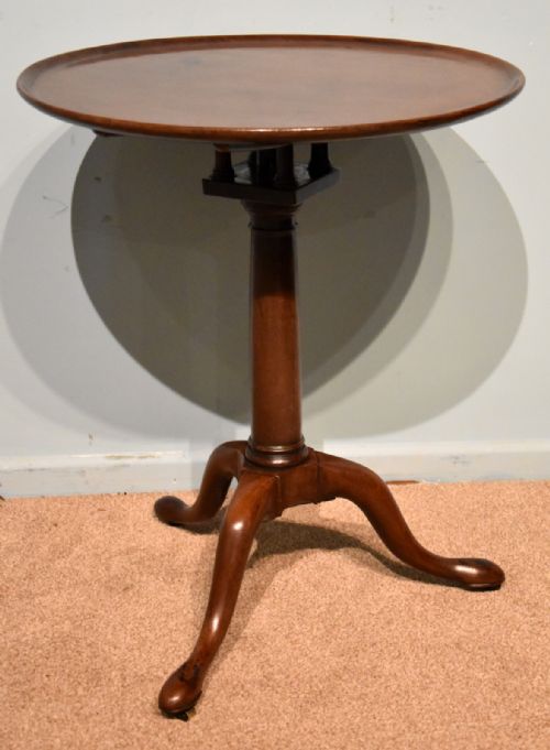 GEORGE III MAHOGANY DISH TOP TRIPOD TABLE - ADDITIONAL PHOTO 1