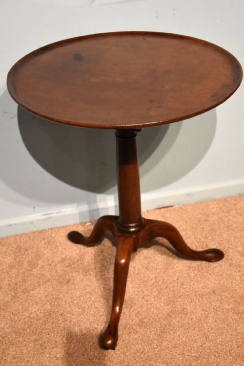 GEORGE III MAHOGANY DISH TOP TRIPOD TABLE - ADDITIONAL PHOTO 2