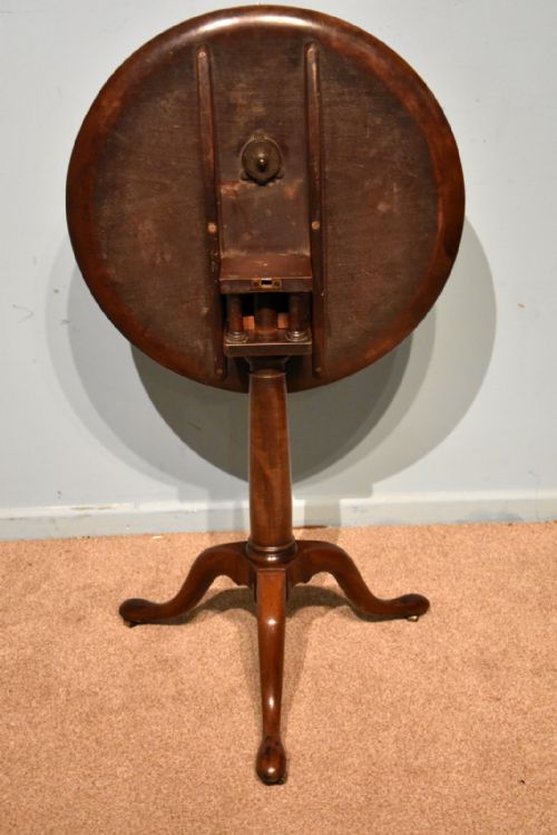 GEORGE III MAHOGANY DISH TOP TRIPOD TABLE - ADDITIONAL PHOTO 5
