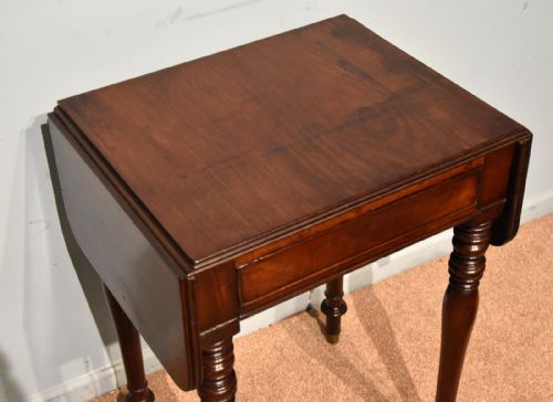 19TH CENTURY CUBAN MAHOGANY SCIENCE DROP LEAF SOFA TABLE - ADDITIONAL PHOTO 5