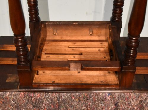 19TH CENTURY CUBAN MAHOGANY SCIENCE DROP LEAF SOFA TABLE - ADDITIONAL PHOTO 6