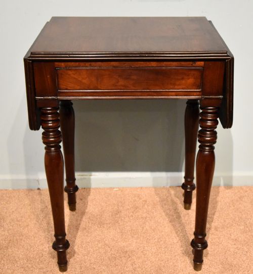 19TH CENTURY CUBAN MAHOGANY SCIENCE DROP LEAF SOFA TABLE - ADDITIONAL PHOTO 8