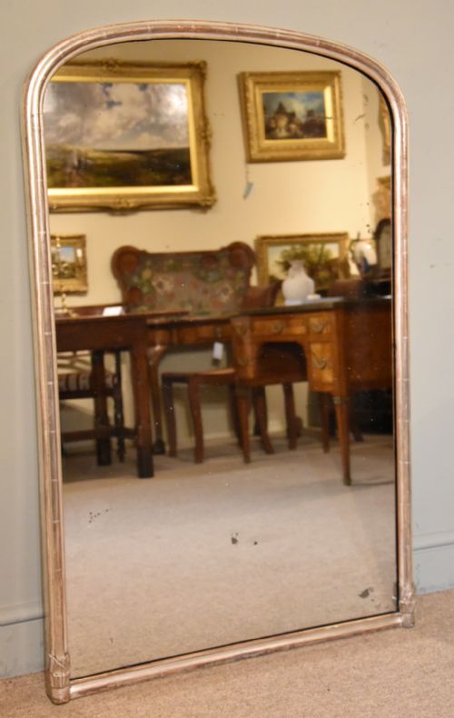 mid 19th century french arch silvered mirror - CATEGORY: ANTIQUE MIRRORS - DATED 1860