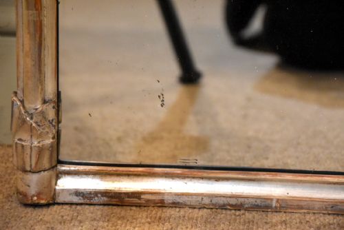 MID 19TH CENTURY FRENCH ARCH SILVERED MIRROR - ADDITIONAL PHOTO 2