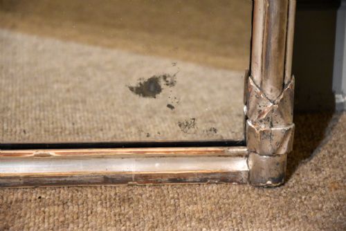 MID 19TH CENTURY FRENCH ARCH SILVERED MIRROR - ADDITIONAL PHOTO 3