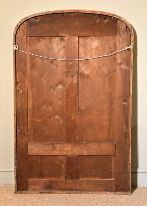 MID 19TH CENTURY FRENCH ARCH SILVERED MIRROR - ADDITIONAL PHOTO 4