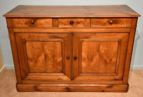 19th century french cherry wood server sideboard cabinet - CATEGORY: ANTIQUE SIDEBOARDS - DATED 1860