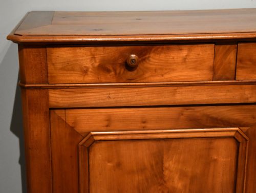 19TH CENTURY FRENCH CHERRY WOOD SERVER SIDEBOARD CABINET - ADDITIONAL PHOTO 5
