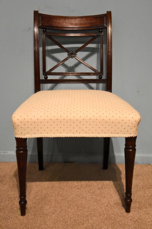 ELEGANT SINGLE REGENCY PERIOD MAHOGANY SIDE CHAIR - ADDITIONAL PHOTO 1