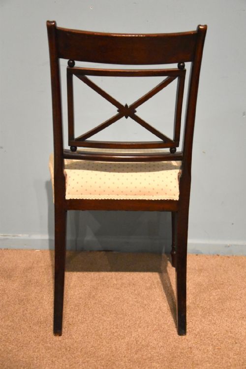 ELEGANT SINGLE REGENCY PERIOD MAHOGANY SIDE CHAIR - ADDITIONAL PHOTO 3
