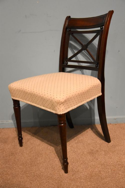 ELEGANT SINGLE REGENCY PERIOD MAHOGANY SIDE CHAIR - ADDITIONAL PHOTO 4