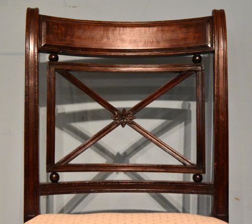 ELEGANT SINGLE REGENCY PERIOD MAHOGANY SIDE CHAIR - ADDITIONAL PHOTO 5