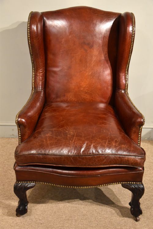 19TH CENTURY GEORGIAN STYLE GENTLEMAN'S LIBRARY CHAIR - ADDITIONAL PHOTO 7