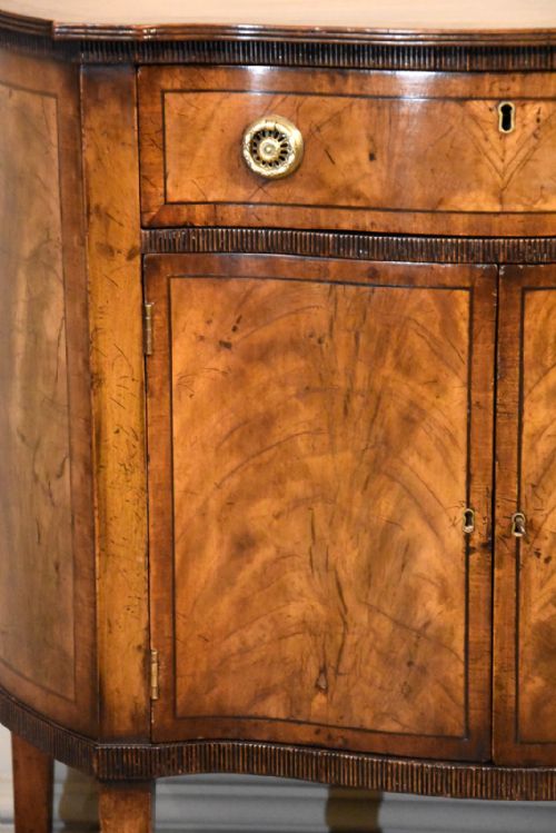 GEORGE III STYLE MAHOGANY SIDE CABINET - ADDITIONAL PHOTO 6