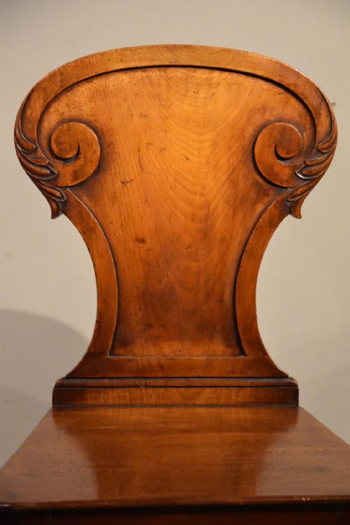 PAIR OF 19TH CENTURY HALL CHAIRS - ADDITIONAL PHOTO 6