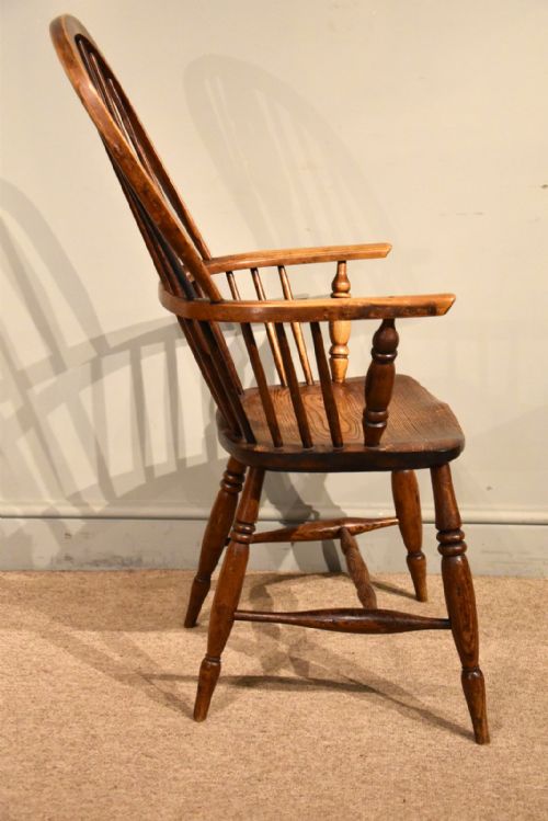 PAIR 19TH CENTURY ELM AND ASH ARMCHAIRS - ADDITIONAL PHOTO 3