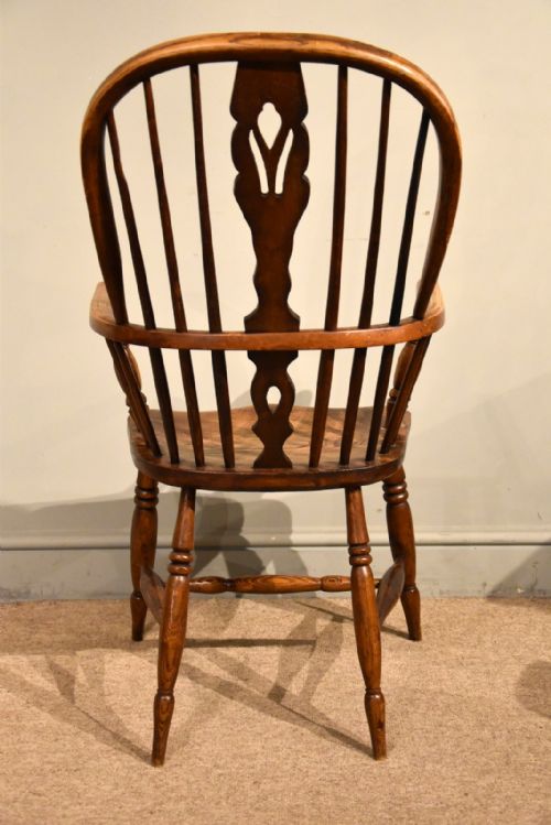PAIR 19TH CENTURY ELM AND ASH ARMCHAIRS - ADDITIONAL PHOTO 4