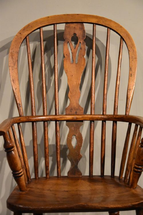 PAIR 19TH CENTURY ELM AND ASH ARMCHAIRS - ADDITIONAL PHOTO 6